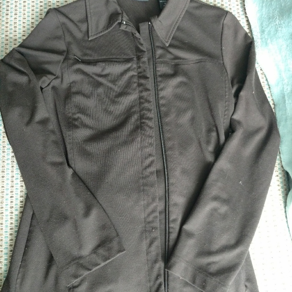 NY & Co brown zip up jacket